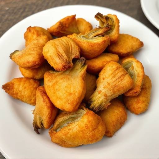 Carciofi alla giudia fritti, dorati e croccanti