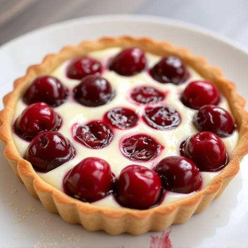 Crostata di ricotta e visciole