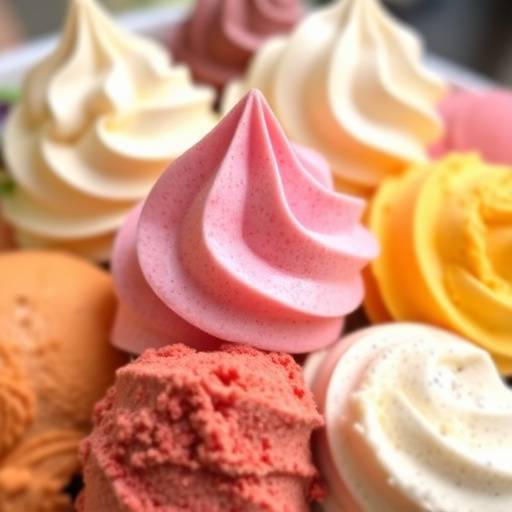 Gelato artigianale ai gusti assortiti
