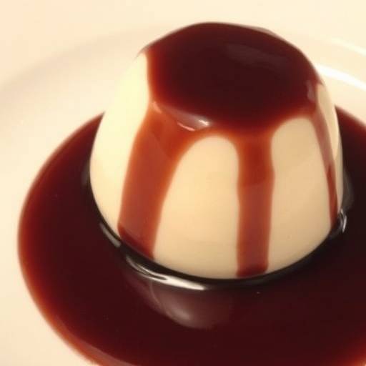 Panna cotta con salsa al cioccolato