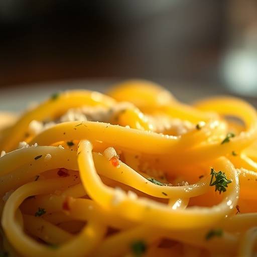 Primo piano di un piatto di spaghetti alla carbonara, specialit&agrave; della Trattoria del Sole